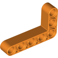 Lego rameno tvar L 3x5, oranžová (4277921, 4626639, 6143015)